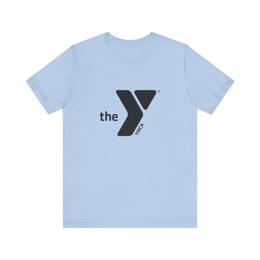 Unisex Black Y Logo Short Sleeve Tee