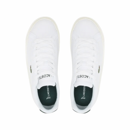 Women's Lacoste Lerond Pro White Vintage Dark Green