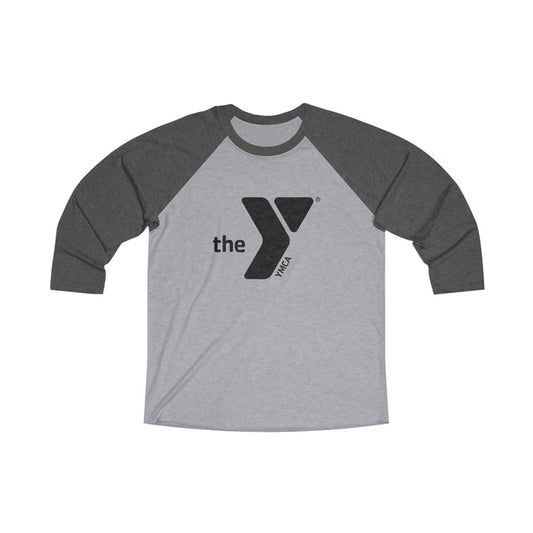 Y logo Unisex Tri-Blend 3\4 Raglan Tee