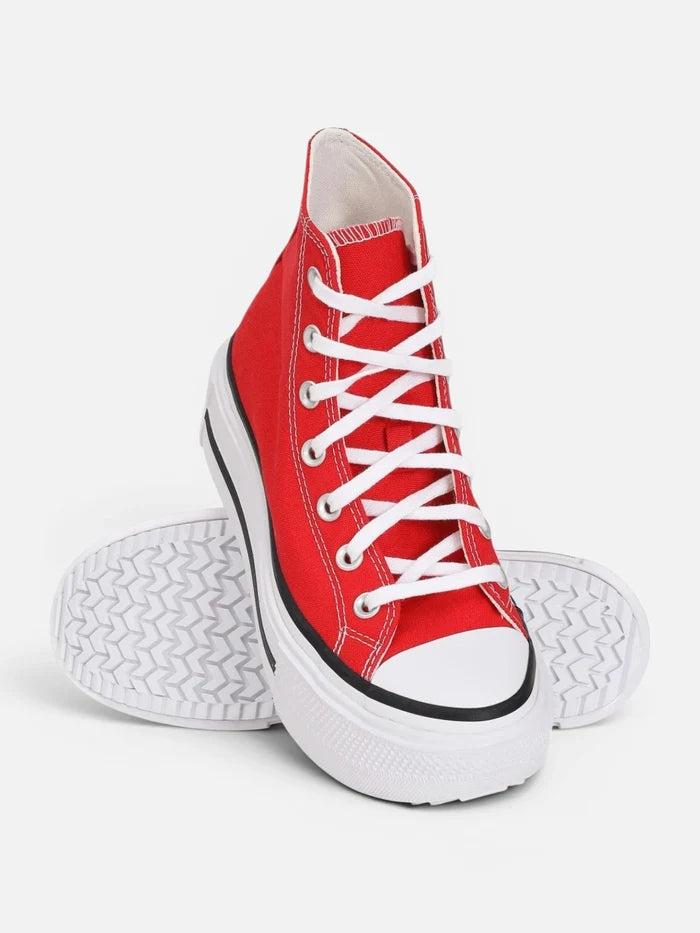 Zapatillas Converse Ctas Lift Double Stack Hi Rojo