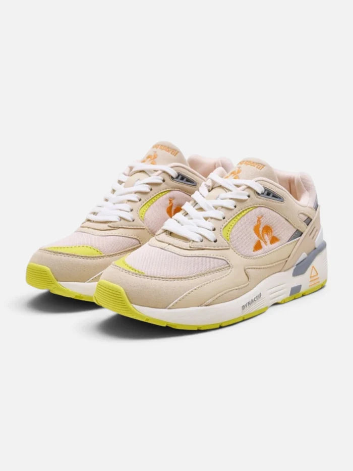 Zapatillas Le Coq Sportif R1100 Sand/Lime/Naranja
