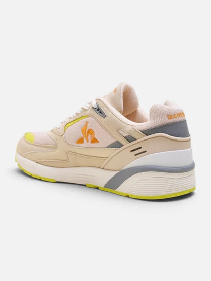 Zapatillas Le Coq Sportif R1100 Sand/Lime/Naranja