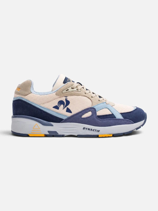 Zapatillas Le Coq Sportif R850 Beige Azul Celeste