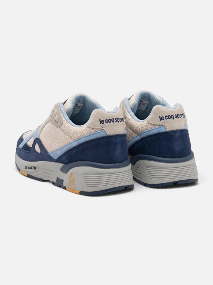 Zapatillas Le Coq Sportif R850 Beige Azul Celeste