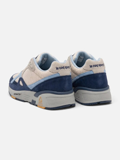Zapatillas Le Coq Sportif R850 Beige Azul Celeste